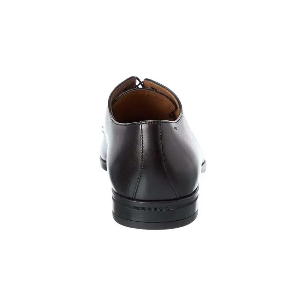 Black Leather Kensington Derby Dress Shoe - Men